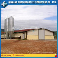 Estrutura de aço Broilehouse House Design Low Cost Steel Poultry Shed